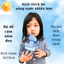 Bình Nước Cho Bé Babi1 Bình Uống Nước 650ml Cho Bé Đi Học Có Quai Đeo Tặng Kèm Sticker Dễ Thương