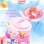 Bình Nước Cho Bé Babi1 Bình Uống Nước 650ml Cho Bé Đi Học Có Quai Đeo Tặng Kèm Sticker Dễ Thương
