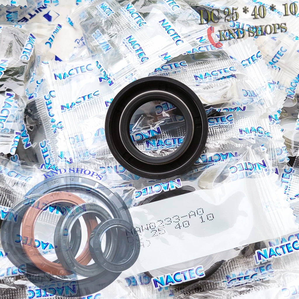 [01cai] Phớt đầu trục 02 lò xo Nactec/NSH DC 25*40*10 | SOG DC 25*40*7 ...