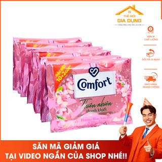 Dây nước xả Comfort Thiên nhiên thanh khiết hương  Comfort hương Ban Mai 10 gói x 18ml
