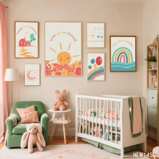 Tranh Canvas Treo Tường Trang Trí Phòng Trẻ Em NEW145 - Tranh Cute, Tranh Em Bé,...
