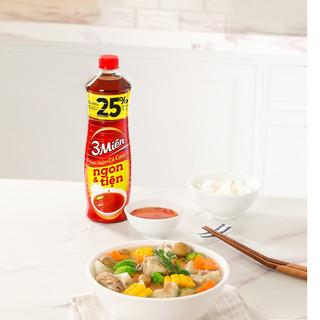 Nước Mắm Chấm Cá Cơm 3 Miền Chai 800ml