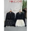 Set váy áo cổ V mix váy form xoè dáng ngắn đính charm, set váy sang chảnh mix chân váy dáng chữ A