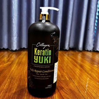 Gội xả colagen keratin YUKI 2000ml/1 chai siêu mềm mượt, kích mọc tóc , phục hồi tóc hư tổn