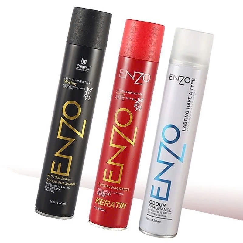 Ảnh Gôm xịt tóc nam nữ ENZO 420ML tạo kiểu giữ nếp tóc lâu hương thơm dịu nhẹ, an toàn cho tóc 1