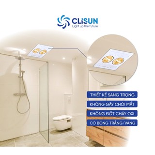 Đèn Sưởi Nhà Tắm Clisun | Đèn Sưởi Nhà Tắm Âm Trần Công Nghệ Đức An Toàn Cho Mắt 550W