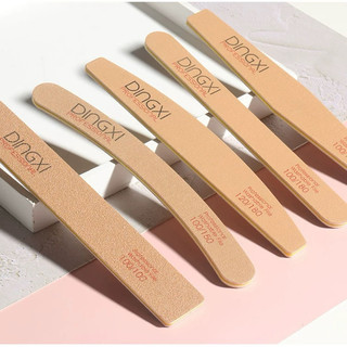 Dũa móng nhám da bò DINGXI , dũa móng nail xịn màu nâu