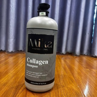 Cặp Dầu Gội Xả Collagen MIKA phục hồi hư tổn cho da đầu dầu bết, ngăn gàu, dầu gội collagen ngăn rụng tóc