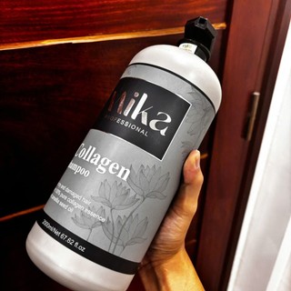 Cặp Dầu Gội Xả Collagen MIKA phục hồi hư tổn cho da đầu dầu bết, ngăn gàu, dầu gội collagen ngăn rụng tóc