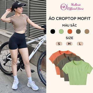 Áo Croptop Thể Thao Nữ Mofit Mallorie Tập Gym, Pickle Ball, Tennis, Chạy Bộ, Đạp Xe AOS24001