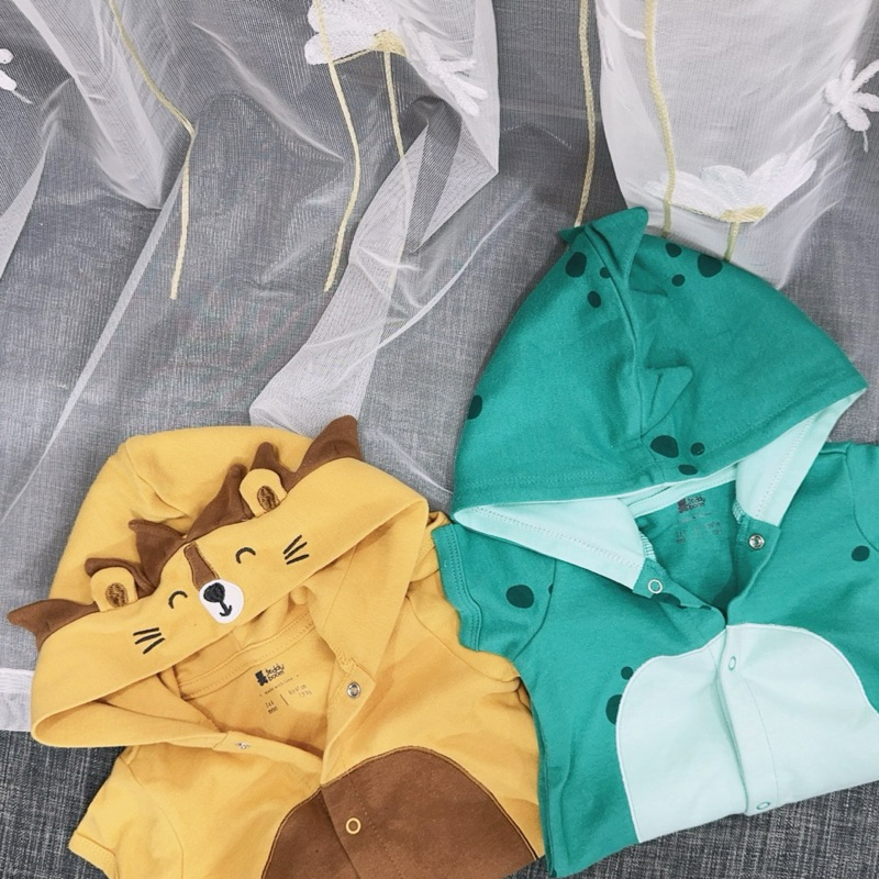Body ngắn tay cho bé sơ sinh L00 xuất dư xịn hoạ tiết dễ thương cotton mềm size NB-18M(6-11kg)