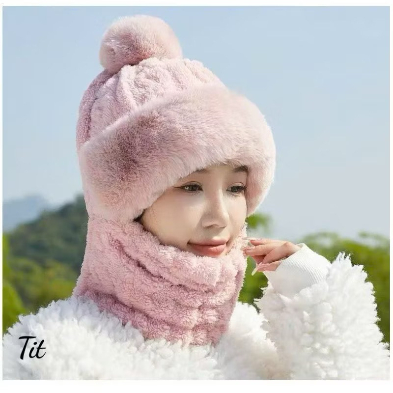 Mũ Trùm Đầu Phong Cách Mông Cổ Bằng Vải Lông Dày Dặn, Giữ Ấm Chống Gió