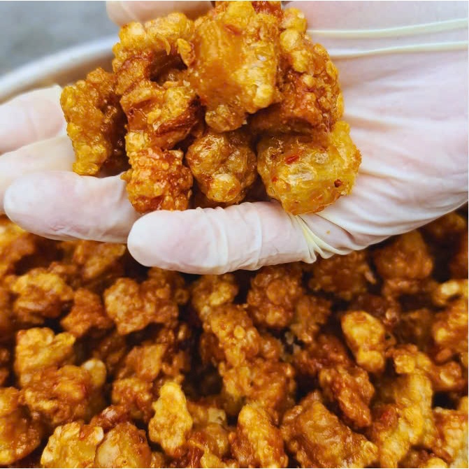 TÓP MỠ DA GIÒN RIM MẮM TỎI 100G THIÊN AN FOOD