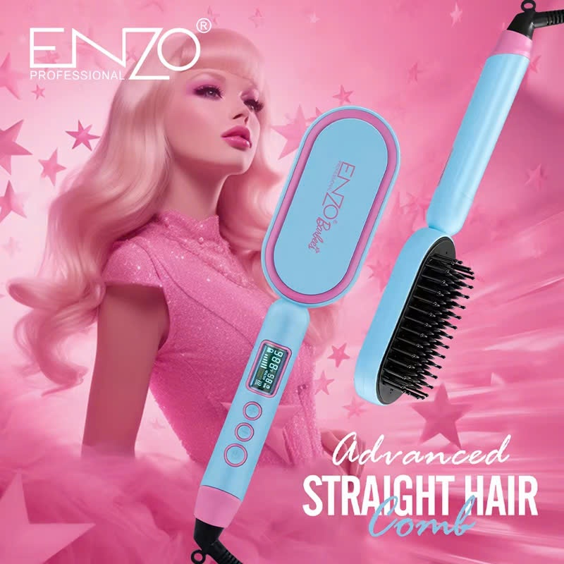 Ảnh Lược điện chải tóc ENZO 4102B thương hiệu ý , sấy tạo kiểu tóc chuẩn salon BH 5 NĂM 3