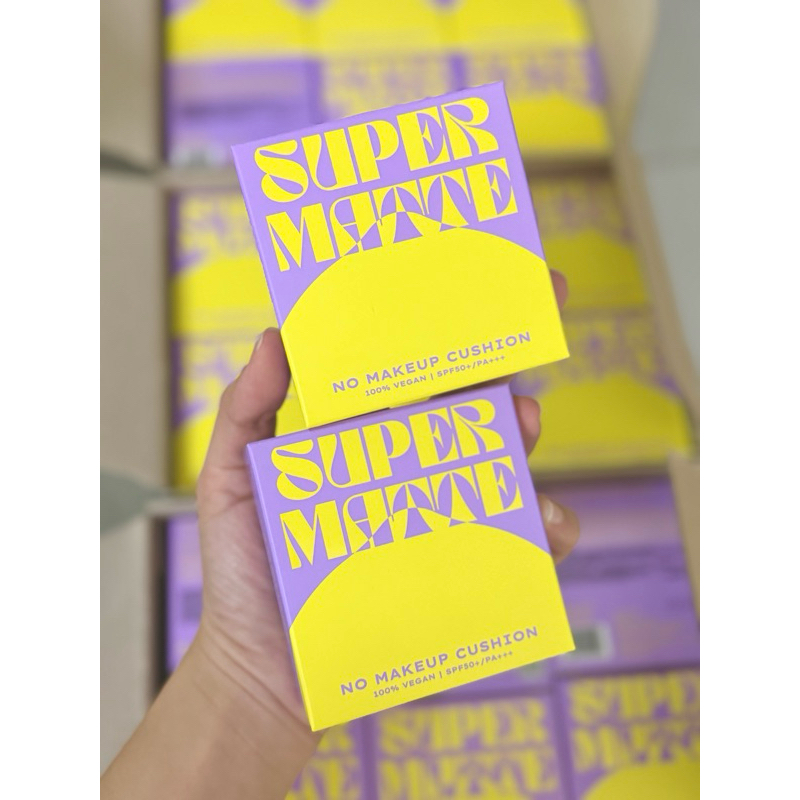 Phấn nước mỏng nhẹ kiềm dầu thuần chay chống nắng Lemonade SuperMatte No Makeup Cushion 15g