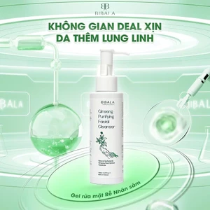 Gel rửa mặt chiết xuất Nhân Sâm Bibala ngừa mụn và thanh lọc da 130ml