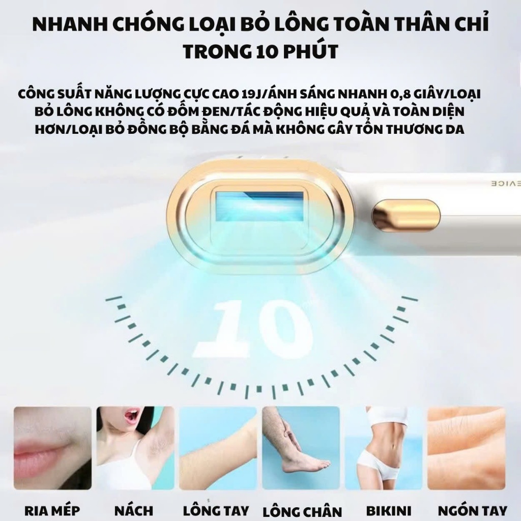 Ảnh Máy triệt lông ENZO cao cấp, công nghệ IPL giảm thâm trẻ hóa da, triệt lạnh ICE, Bảo Hành 10 Năm 2