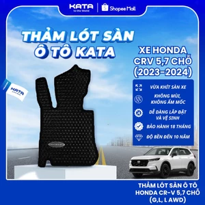 Thảm lót sàn ô tô KATA cho xe CRV 5 chỗ (e:HEV RS xe điện) và 7 chỗ (bản G, L, L AWD) (2023-2025) vừa khít sàn xe