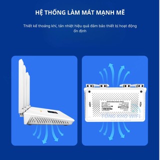 Cục phát wifi từ sim 4G, bộ phát wifi 4G 4 ăng ten siêu khỏe R611C, Tích hợp wifi 6 chạy bền bỉ 24/24