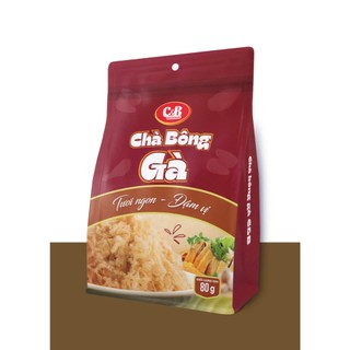 Chà Bông Ruốc Gà C&B không chất bảo quản, món ăn vặt sạch cho mọi nhà 80G 100G 150G 300G