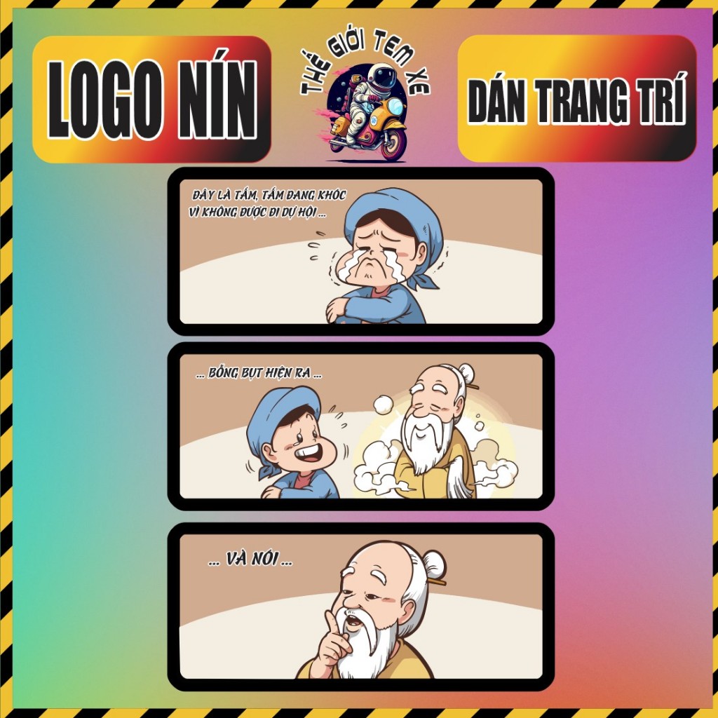 Logo Sticker NÍN V2 PVC 3 Lớp Chống Nước Không Bay Màu Giá 1 Bộ ...
