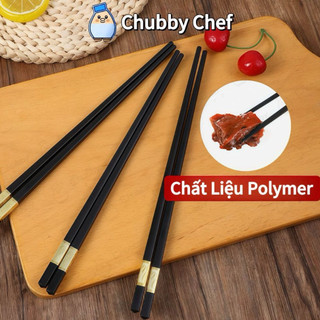 Đũa hợp kim Set 10 đôi đũa kháng khuẩn đũa gỗ chống nấm mốc chịu nhiệt tốt an toàn cho người sử dụng