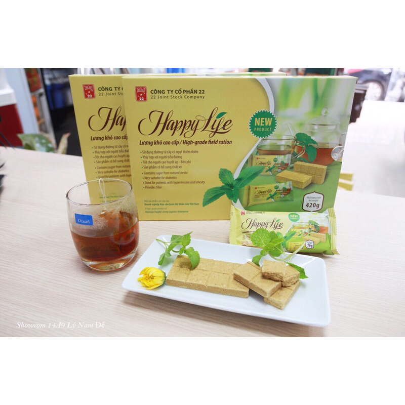 Lương khô happy life ăn kiêng tiểu đường hộp 420g