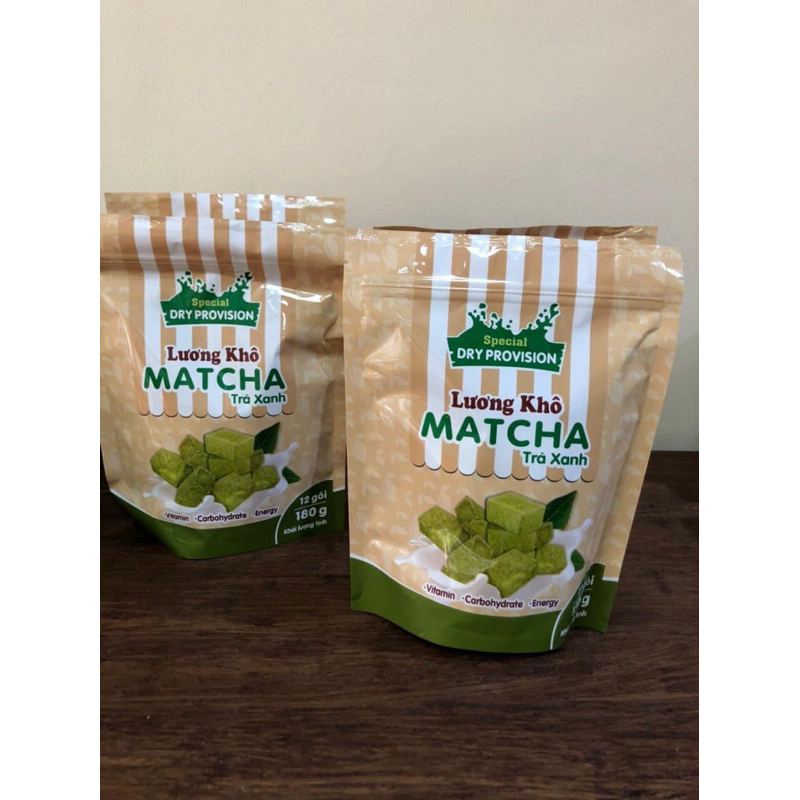 Lương khô vị matcha trà xanh 180g