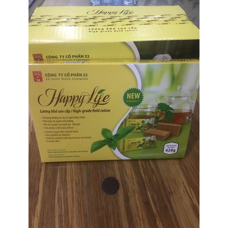 Lương khô happy life ăn kiêng tiểu đường hộp 420g