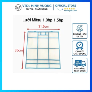 Lưới lọc bụi máy lạnh, điều hòa Mitsu 1hp-1.5hp