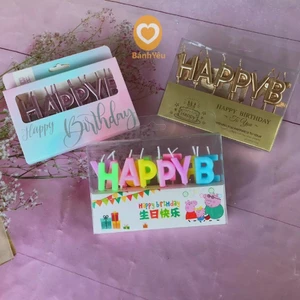 Nến chữ Happy Birthday dùng trang trí bánh - SK18