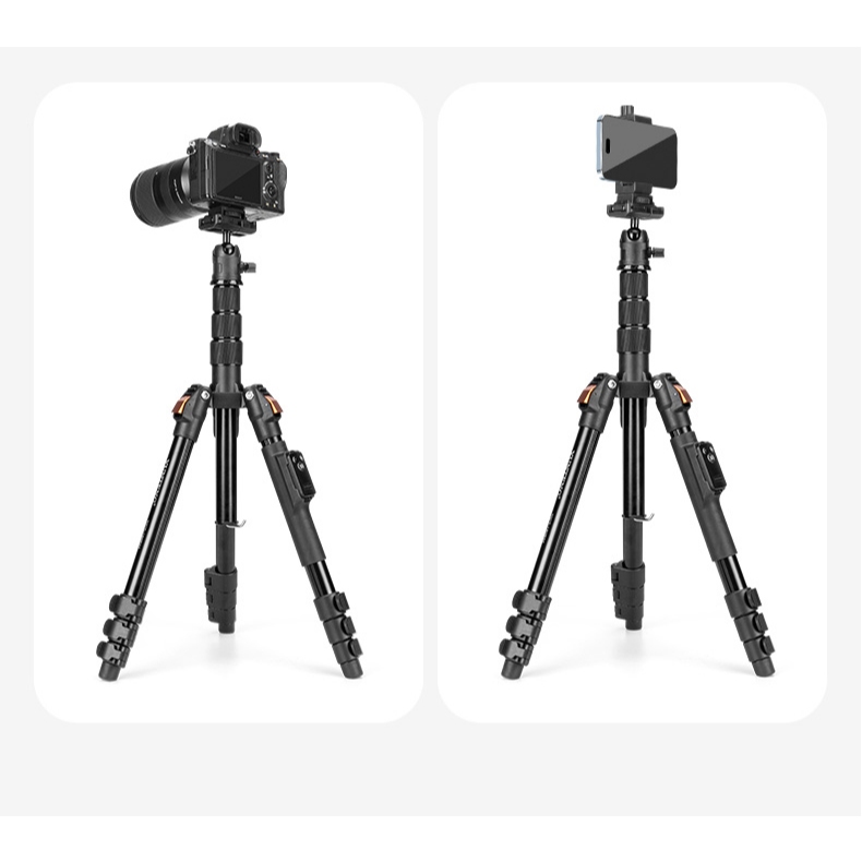 Tripod Yunteng VCT-180 Chuyên Nghiệp - Chân Đế 1m74 Kèm Remote, Kẹp Điện Thoại Ngàm Chắc Chắn
