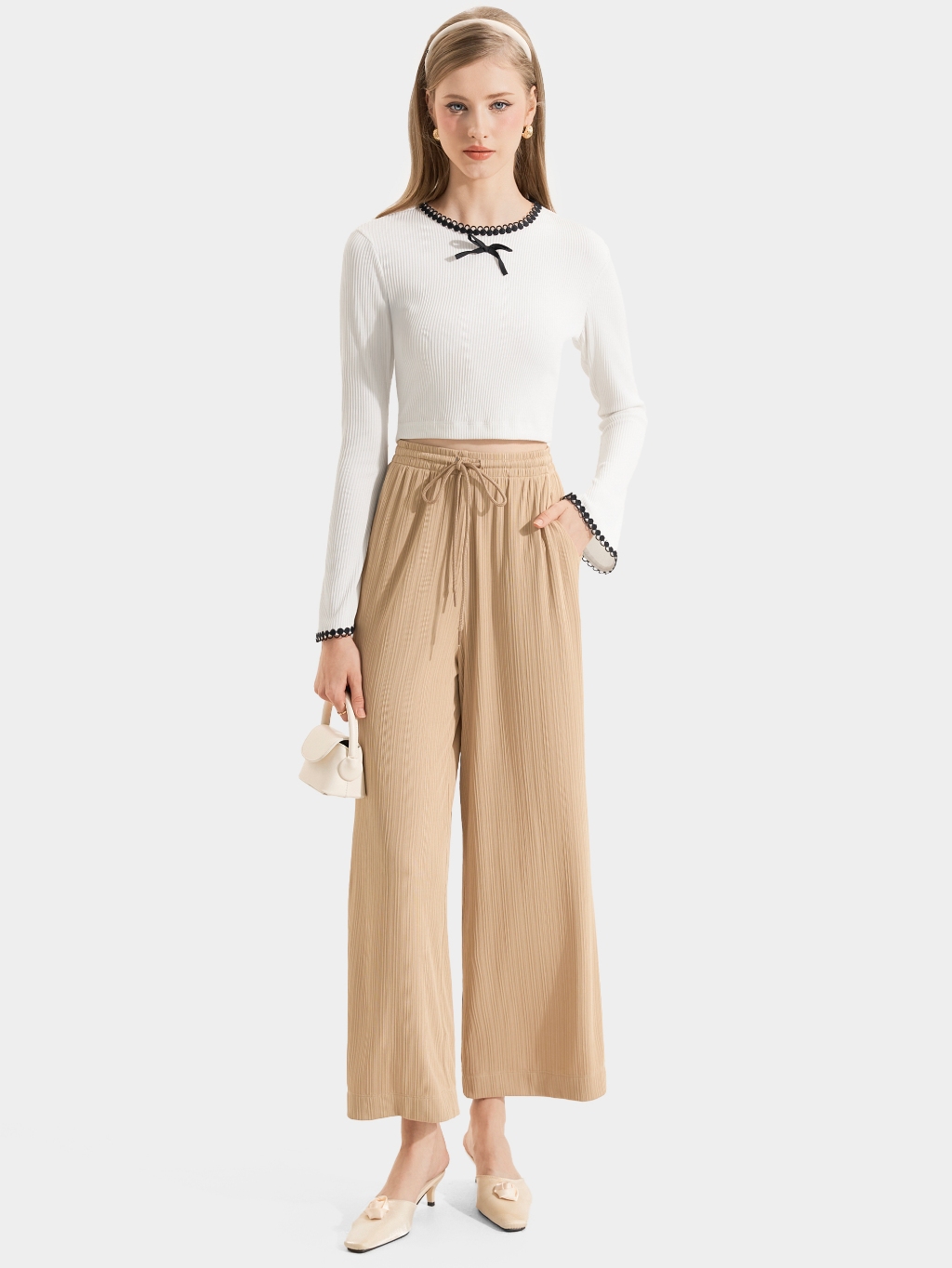 Ảnh Quần Thun Dài Nữ MARC FASHION Ống Suông - CBNH063724 2