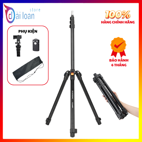 Tripod Yunteng VCT-5228 Đa Năng - Chân Đế Quay Phim Chụp Ảnh Chuyên Nghiệp, Cao Tối Đa 210cm