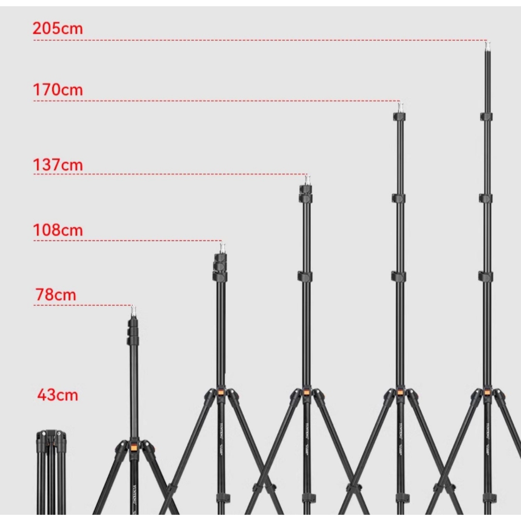Tripod Yunteng VCT-5228 Đa Năng - Chân Đế Quay Phim Chụp Ảnh Chuyên Nghiệp, Cao Tối Đa 210cm