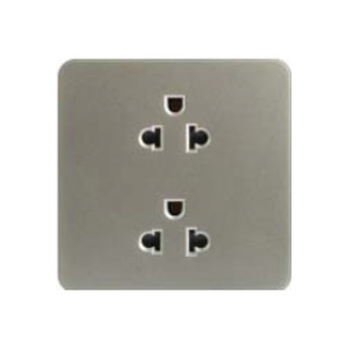 WGDS216EA-DREAM- Ổ CẮM ĐÔI 3 CHẤU 16A; MÀU TRẮNG DÒNG DREAM HAGER