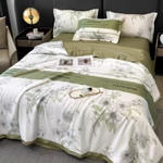 Bộ chăn ga gối lụa Thái nhập khẩu cao cấp, chăn ga lụa mềm mịn, thoáng mát, thiết kế hiện đại, bền đẹp Thanh Nhàn Beddin — ảnh 8
