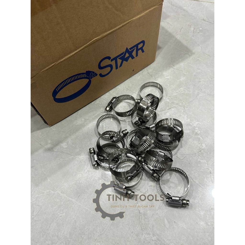(5 cái) Cổ Dê Inox, Đai Xiết Cổ Dê inox dùng kết nối, siết chặt ống nước, khí nén
