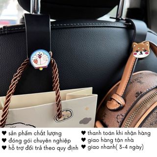 Móc Treo Đồ Ô Tô Gắn Ghế Sau Đa Năng Kiêm Giá Đỡ Điện Thoại Nhựa Cute Timo DDK41