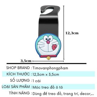 Móc Treo Đồ Ô Tô Gắn Ghế Sau Đa Năng Kiêm Giá Đỡ Điện Thoại Nhựa Cute Timo DDK41