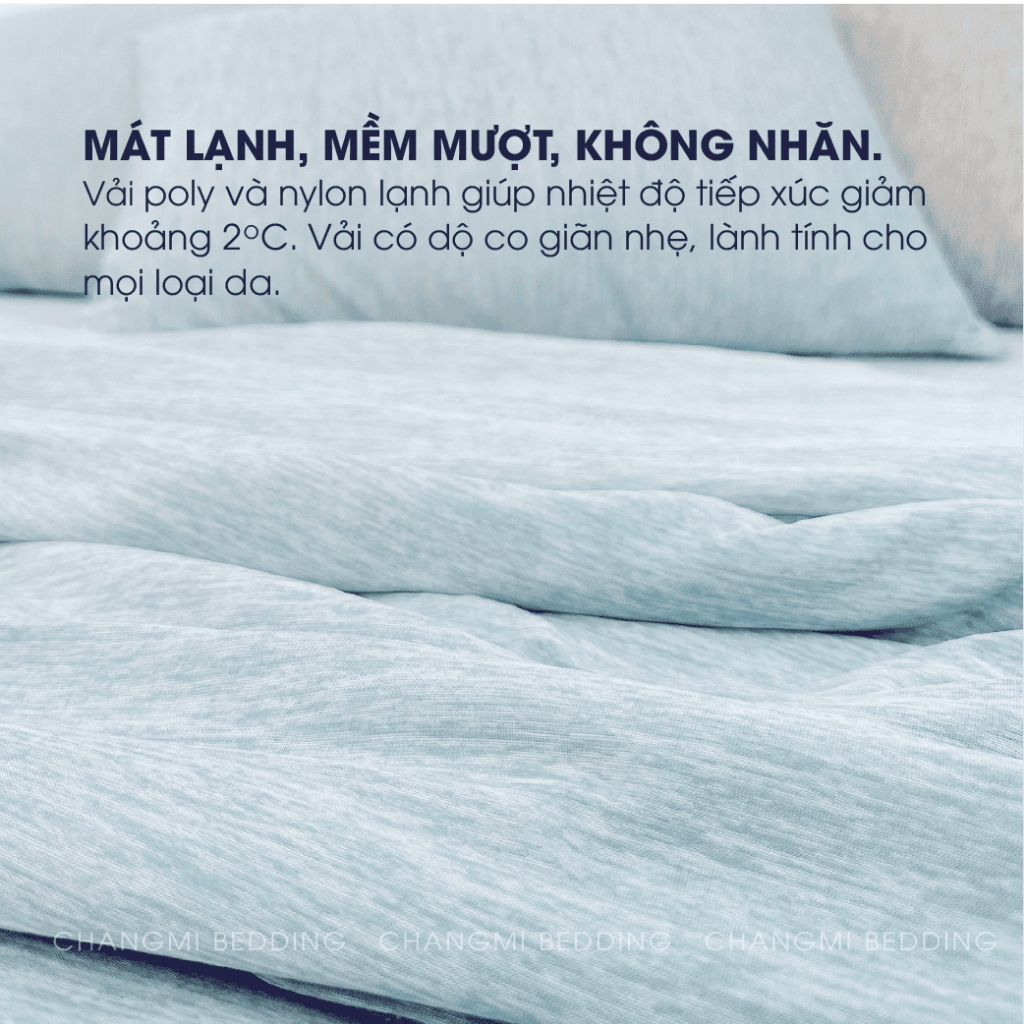Ảnh Vỏ gối lạnh Changmi Bedding siêu mát, mềm mượt và không nhăn. Chất liệu cao cấp xuất Mỹ, Nhật. 1