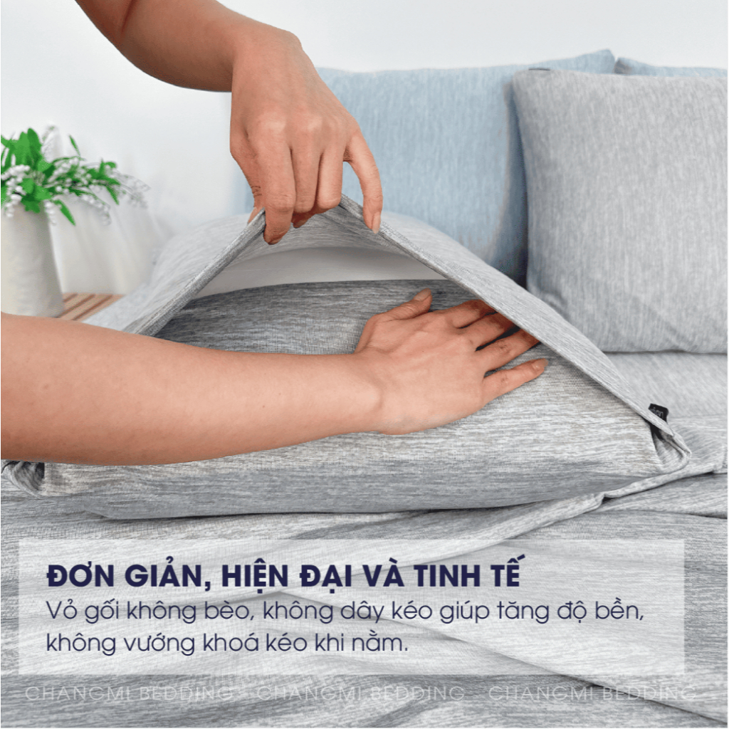 Ảnh Vỏ gối lạnh Changmi Bedding siêu mát, mềm mượt và không nhăn. Chất liệu cao cấp xuất Mỹ, Nhật. 3
