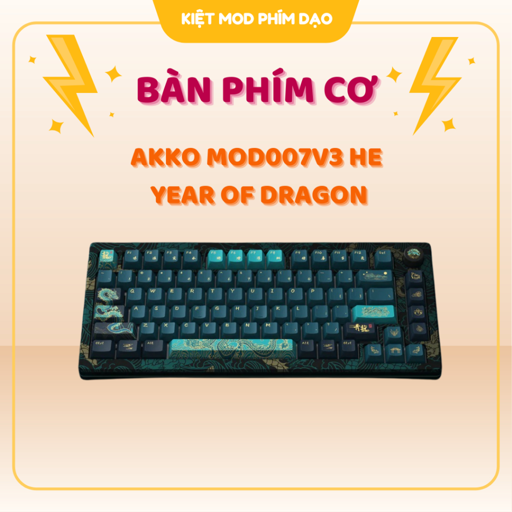 Bàn phím cơ Akko MOD007v3 HE Year of Dragon (Hotswap,RGB / USB Type C ...