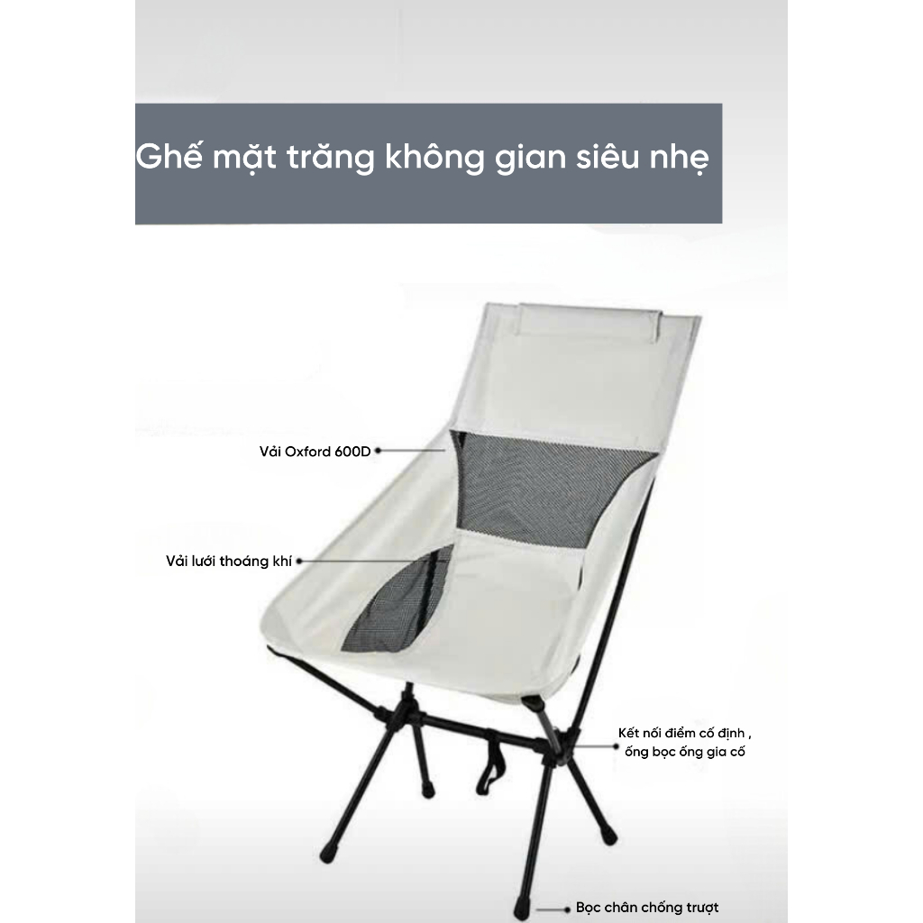 HÀNG CAO CẤP - Ghế gấp gọn bỏ túi  đi du lịch , cắm trại camping  ( chịu lực 130kg )