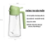 Chai đựng dầu ăn thủy tinh nắp mở tự động, Bình xịt dầu ăn thông minh 2 trong 1 dung tích 470ml