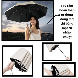 Ô dù cao cấp, ô gấp tự động 12 mặt cao cấp, dù che nắng đa năng, chống tia UV
