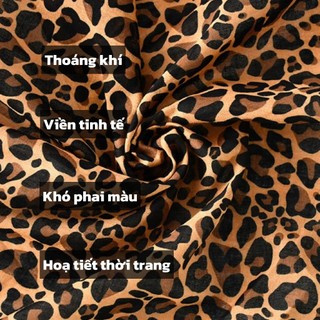 Khăn Bandana LaWi da báo vuông họa tiết cá tính (54x54cm)