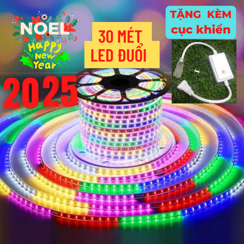 30M Dây Led Nháy Đuổi CHIP 2835 Tặng kèm nguồn Led