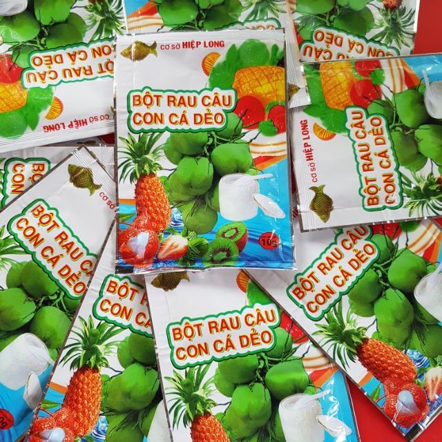 Bột rau câu con cá dẻo Hiệp Long (chia lẻ 1 gói)