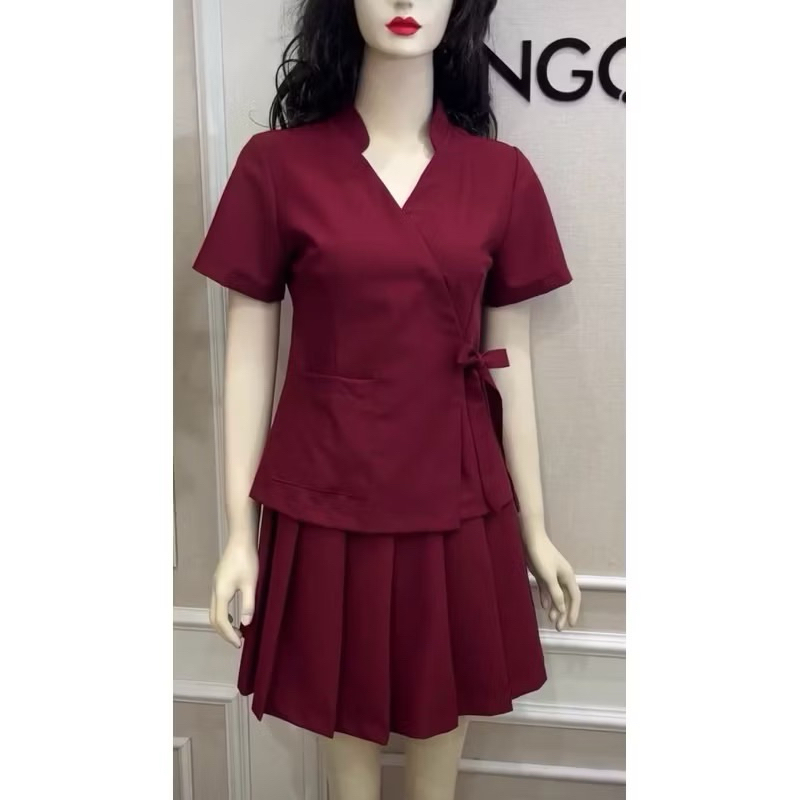 Đồng phục spa, thẩm mỹ viện chất cotton lạnh (loại 1- hàng thiết kế)